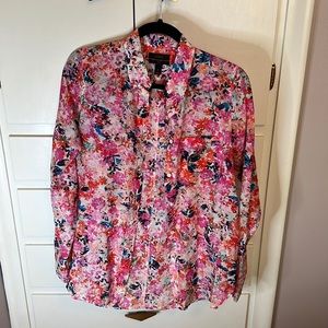 J. Crew Boy Fit Floral Blouse